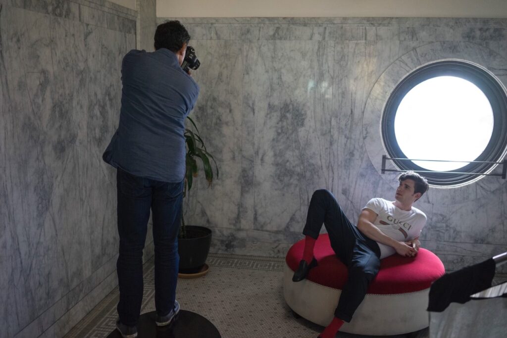 horacio marquinez with david corenswet private photo shoot
